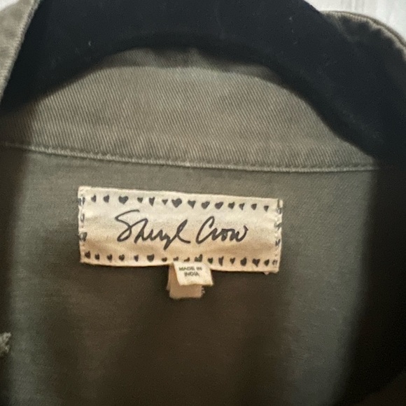 Sheryl Crow Designer Army/Military Green Jacket withh Embroidery 100% Cotton - Picture 5 of 16